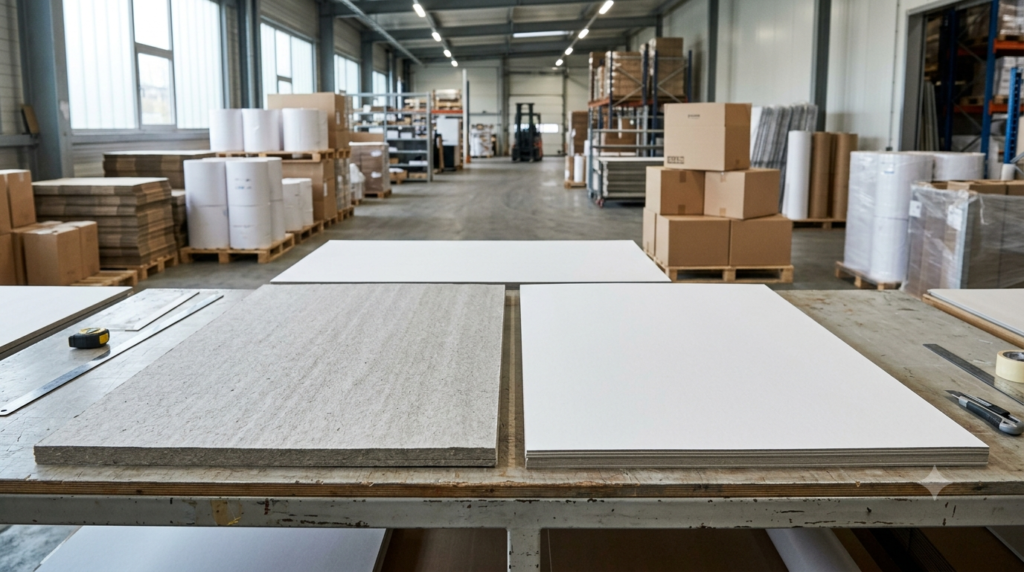 Grey Back Vs WHite Back duplex Board